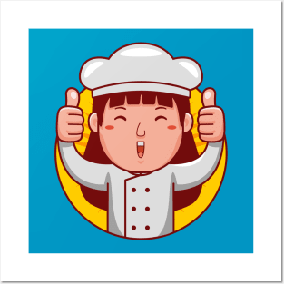 Chef Woman Posters and Art